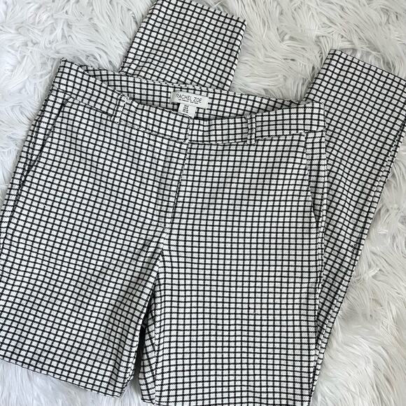 Rachel Zoe Black and White Check Pants Size 6 - Picture 3 of 8